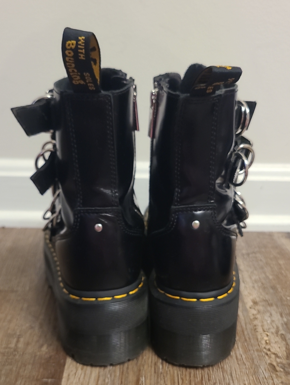 Dr. Martens Jadon Max Hardware Platform Buckle Boots - Picture 8 of 9